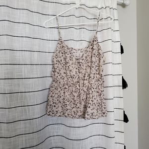 Buckle leopard print tank top